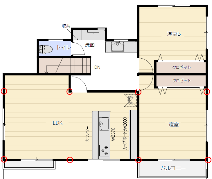 ２階：施工後図面