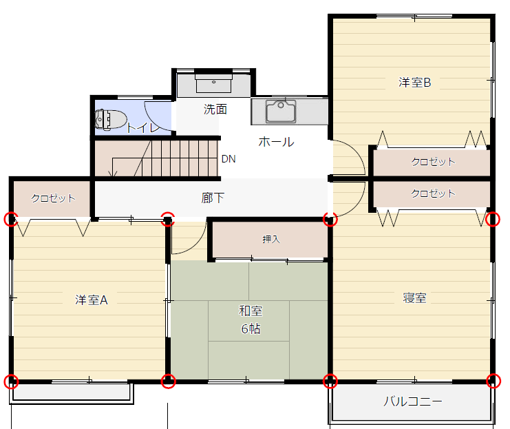 2階：施工前図面