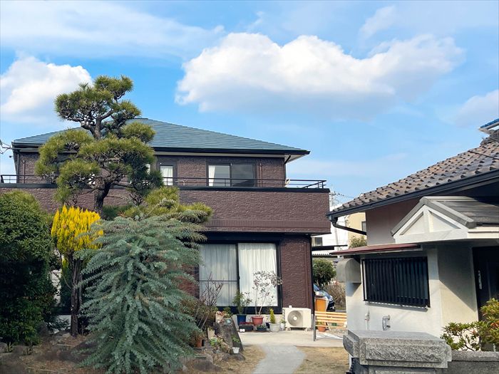 緑の屋根がお施主様のお気に入り